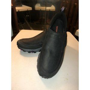 Merrell Coldpack Ice + Moc Black Nubuck Slip Ons